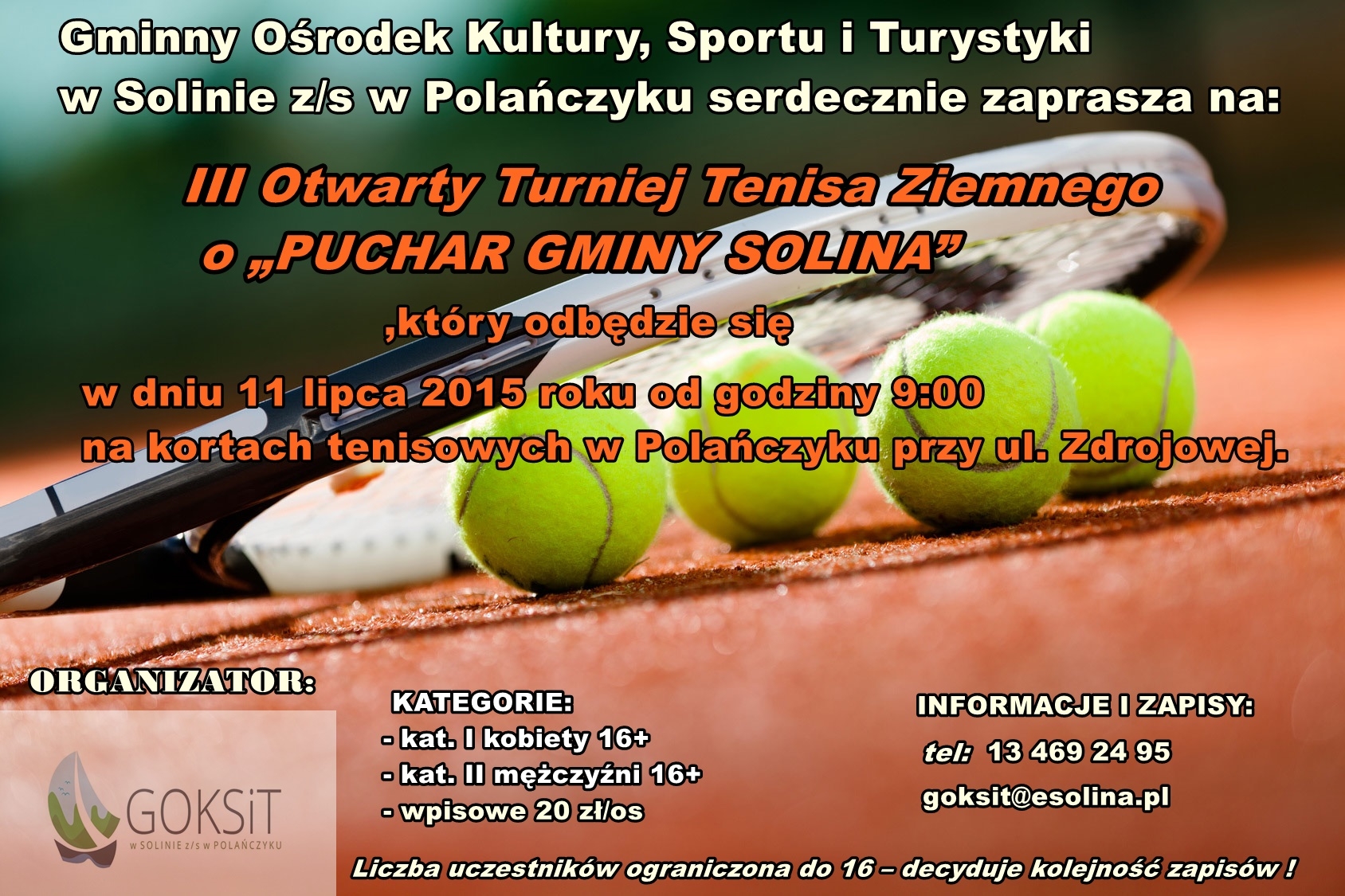 turniej tenisa polanczyk plakat3